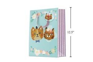 SAC CADEAU MARIAGE CHAT LARGE 9x12 (C10-6)