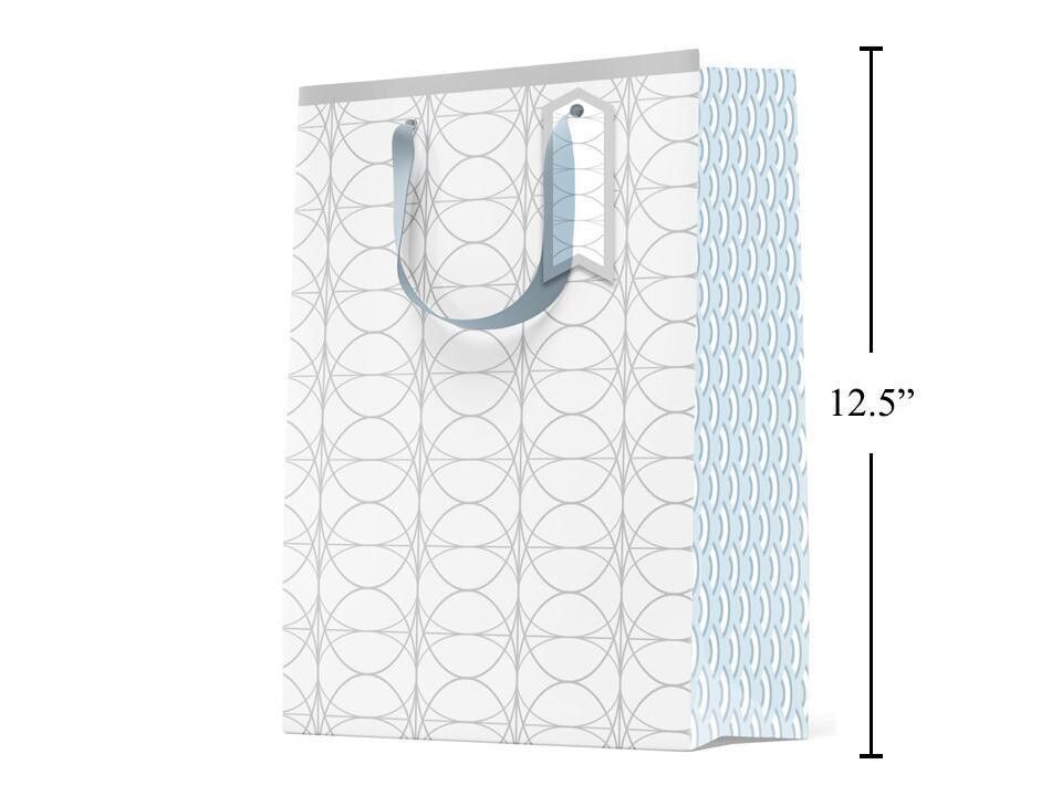 SAC CADEAU BLANC MOTIF PETIT 5.5x7 (C9-2)