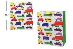 SAC CADEAU VOITURE COLORE LARGE 9x12 (C8)