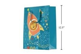 SAC CADEAU LION ESPACE LARGE 9x12  (C9-5)