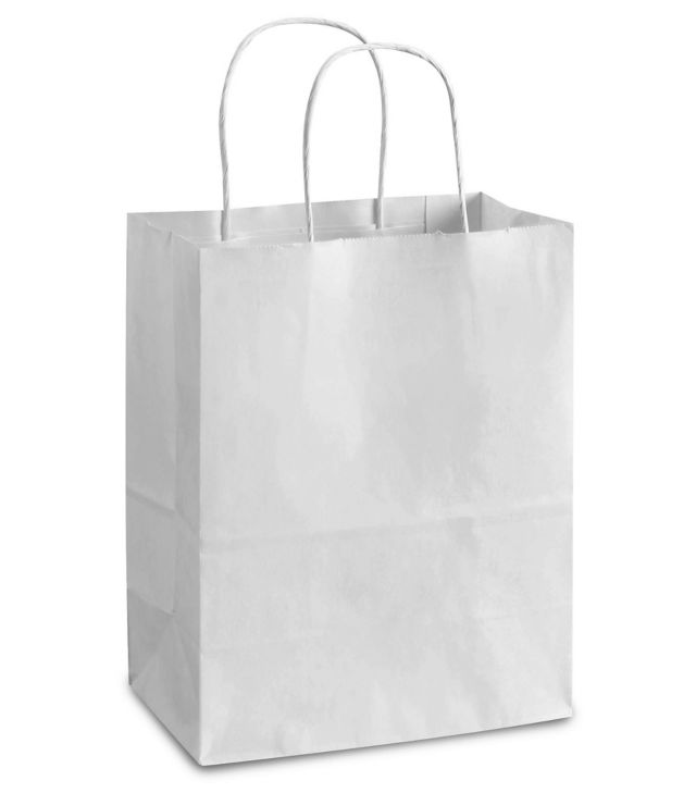 SAC KRAFT BLANC 12MCX PETIT 4.5x6X5 (C6-5)( retour en stock 30 octobre)