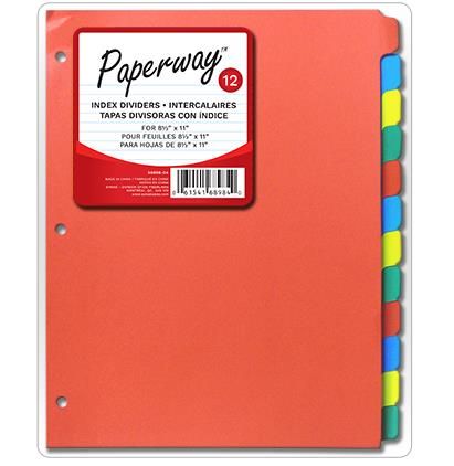INTERCALAIRES PQT 12 8.5 X 11(I2-3)