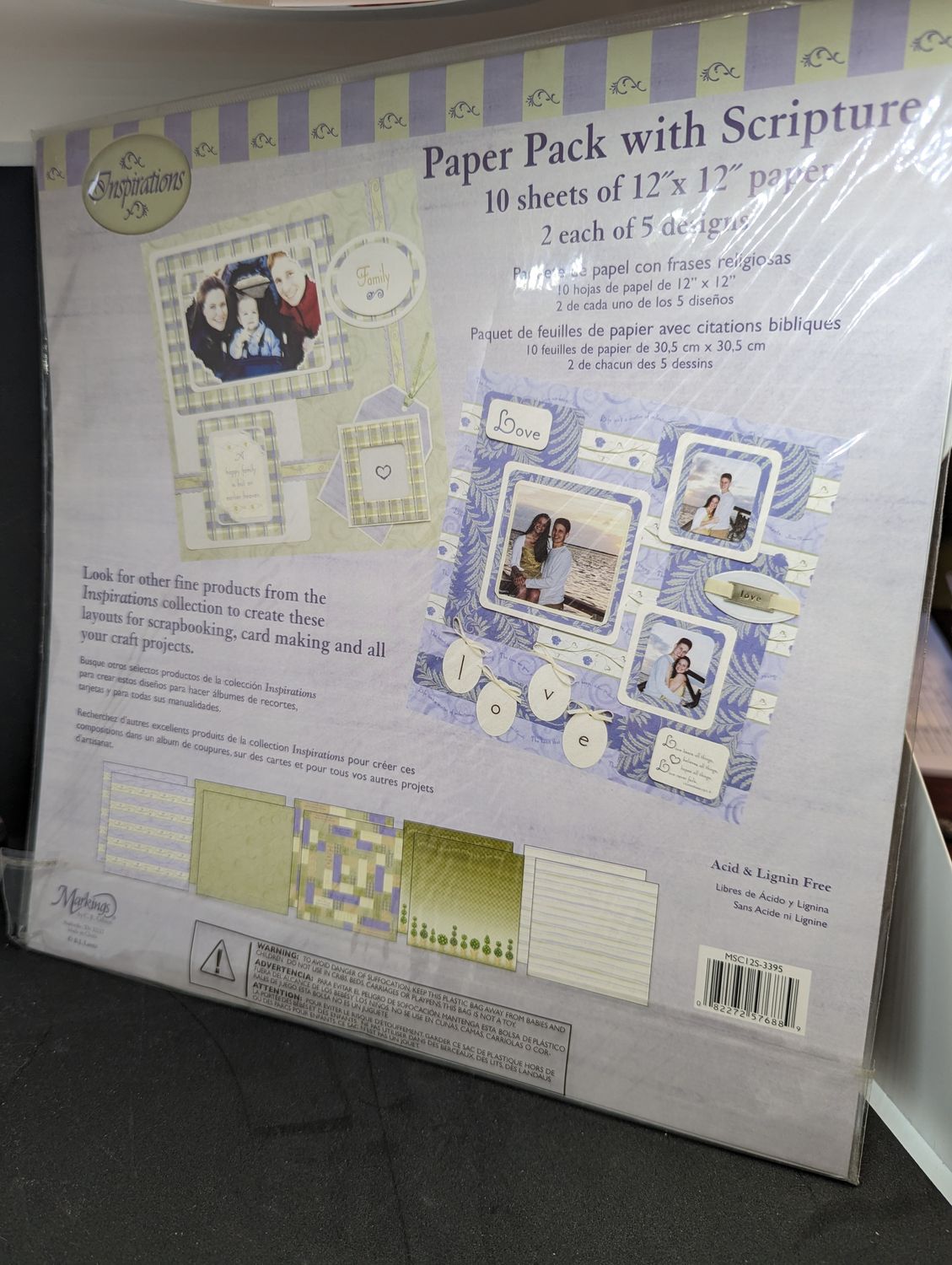 PQT 10 FEUILLES AVEC CITATIONS BIBLIQUES RW