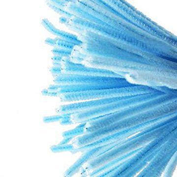 CHENILLES BLEU PALE 12&#39;&#39; X 4MM PQT 100(RW)