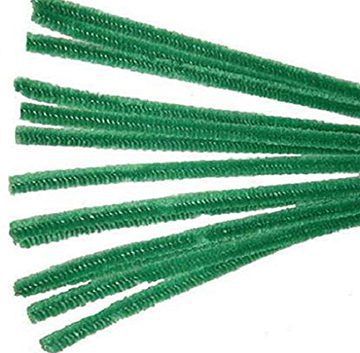 CHENILLES VERT FONCE 12&#39;&#39; X 4MM PQT 100(J4-1)