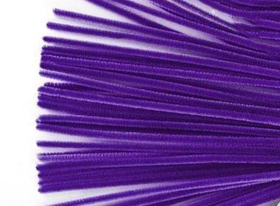 CHENILLES MAUVE 12&#39;&#39; X 4MM PQT 100(RW)