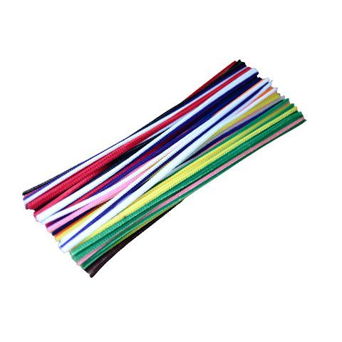 CHENILLES COULEURS ASSRT 12&#39;&#39; X 4MM PQT 100(RW)