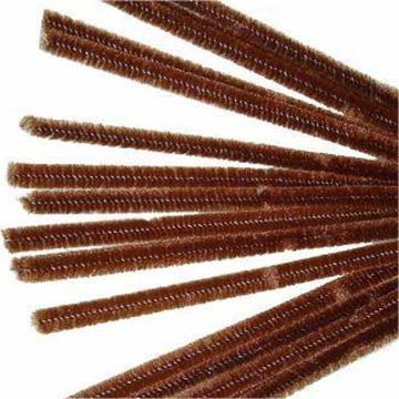 CHENILLES  BRUN 12&#39;&#39; X 4MM PQT 100(RW)