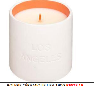 BOUGIE CÉRAMIQUE USA 190G (RW)