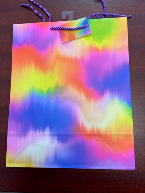 SAC CADEAU TIE-DYE LARGE 9x12 (C4-7) (DISC)