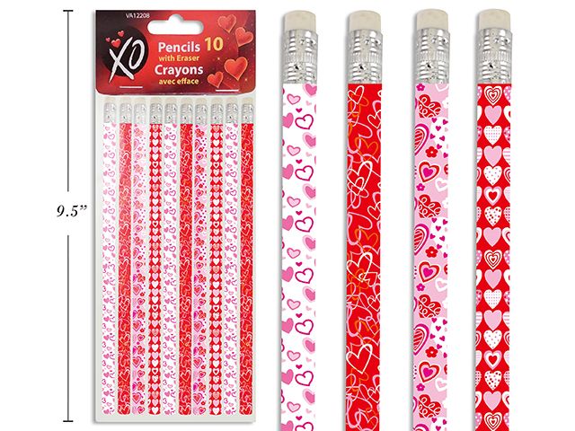 CRAYONS MINES THÉMATIQUES VALENTIN AVEC EFFACE PQ.10 (SV)(I2-5)