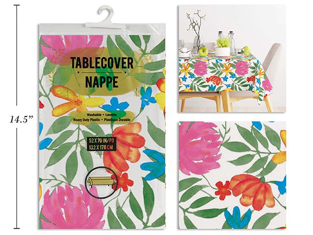 NAPPE IMPRIMÉE PÂQUE ENDOS DE FLANELLE 52''x70'' (PQ)