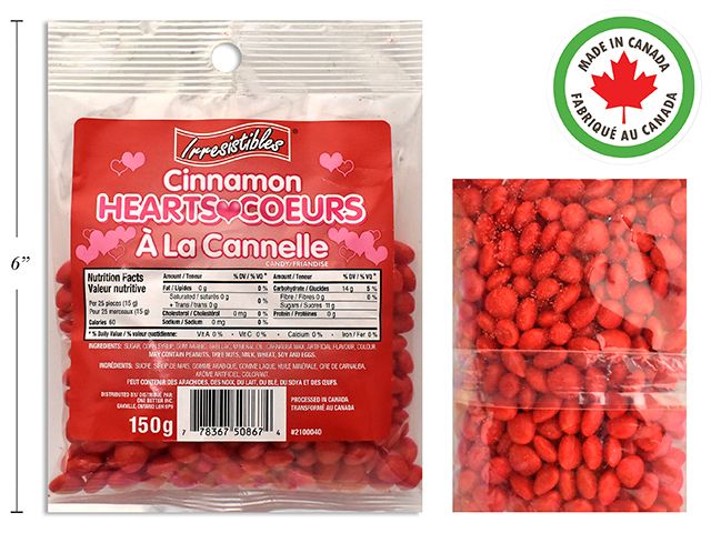 COEURS A LA CANNELLE 150G (SV)