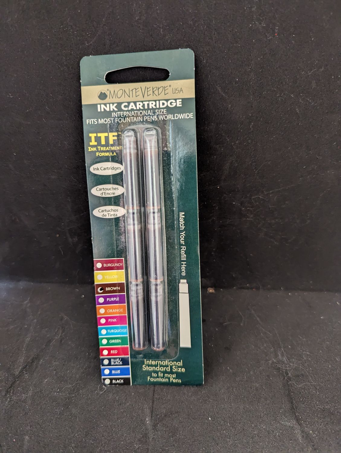 RECHARGE ENCRE POUR PLUME FONTAINE COULEUR BRUN (DIS) (H1-4)