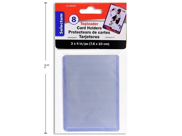 PROTECTEUR DE CARTES 3 X 4&#39;&#39; PQT 8(O4)