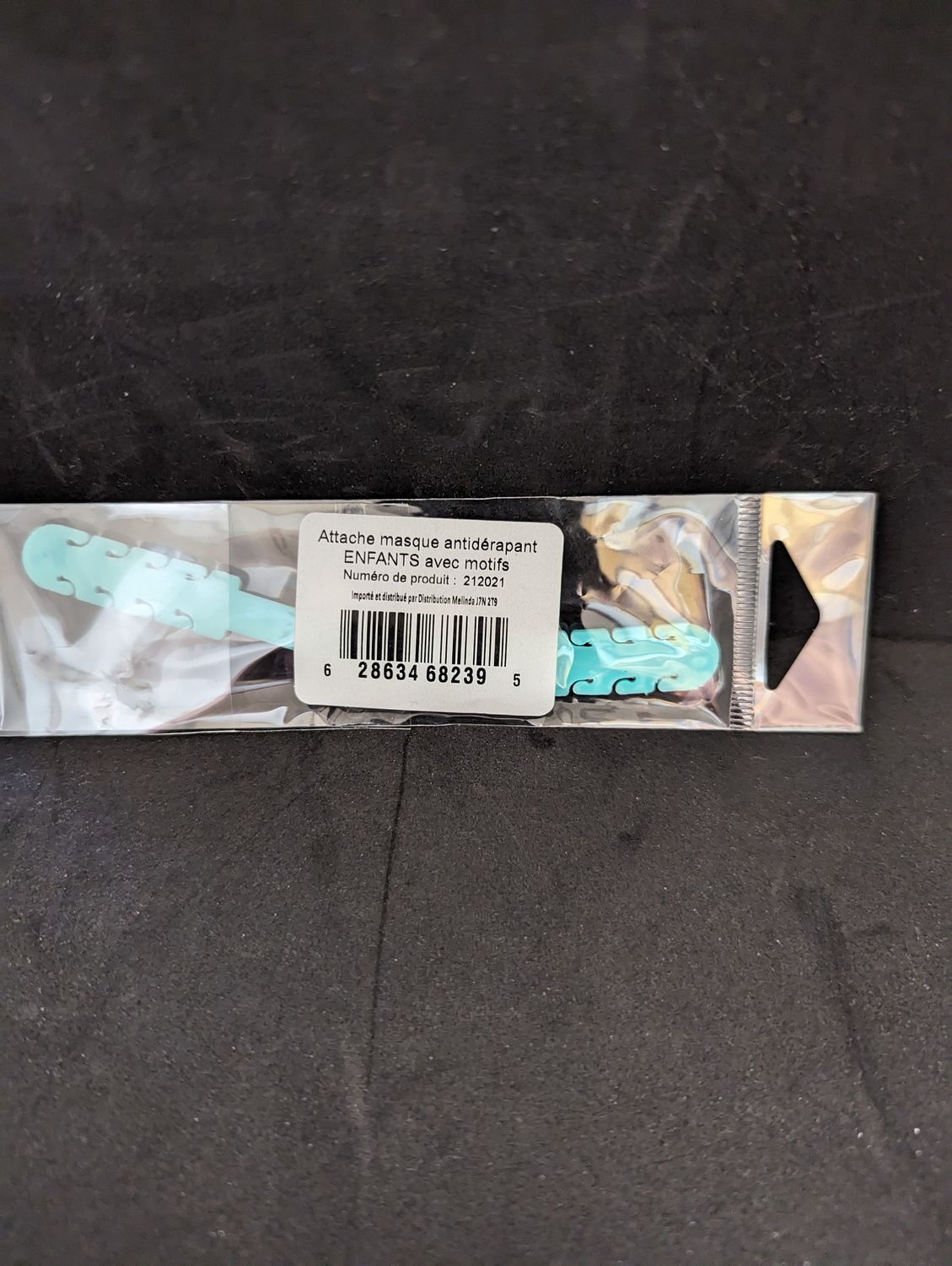 ATTACHE MASQUE ANTIDERAPANT ENFANTS AVEC MOTIFS(E10-6)