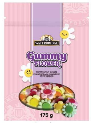Bonbons jujubes en fleurs 175g (PQ)