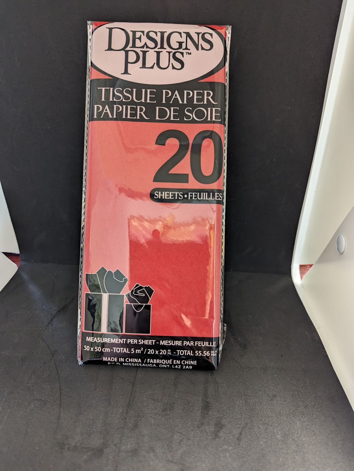 PAPIER DE SOIE PQT 20  ROUGE (G3)