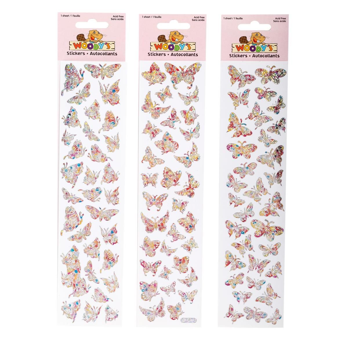 AUTOCOLLANT 10X2 PAPILLONS