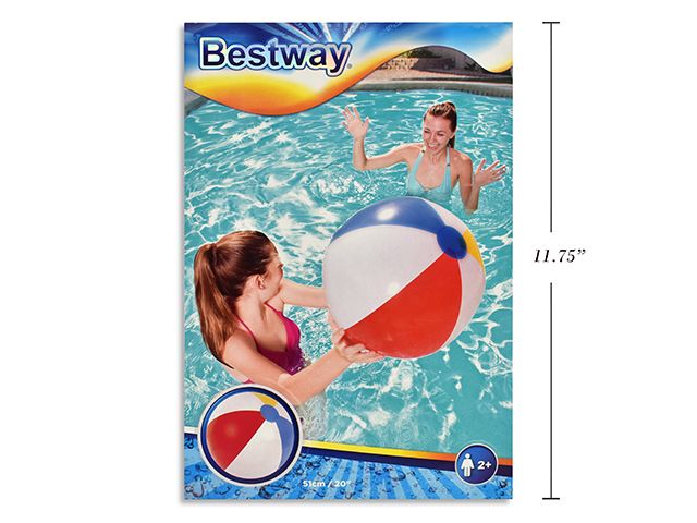 BALLON DE PLAGE GONFLABLE 20&quot; (ETE)