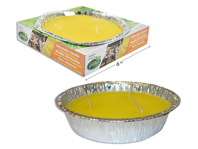 BOUGIE CITRONNELLE DANS ALUMINIUM 130G (ETE)