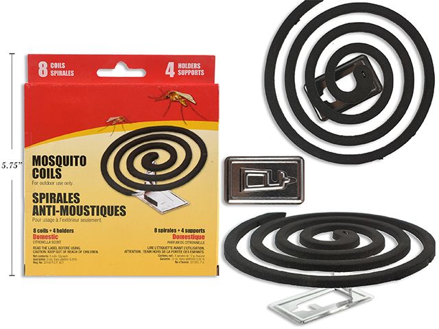 PQ.8 SPIRALE ANTI-MOUSTIQUES AVEC 4 SUPPORT (ETE)