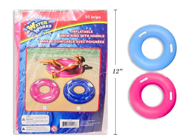 ANNEAU GONFLABLE TRANSPARENT 35PO (ETE)