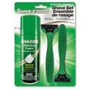 mousse a raser + 2 rasoir (peau sensible)(E3-2)