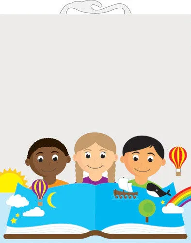 SAC DE PLASTIQUE AVEC POIGNÉE  10.5x12.5 ENFANTS (RW)