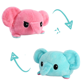 PELUCHE REVERSIBLE ELEPHANT 20 CM
