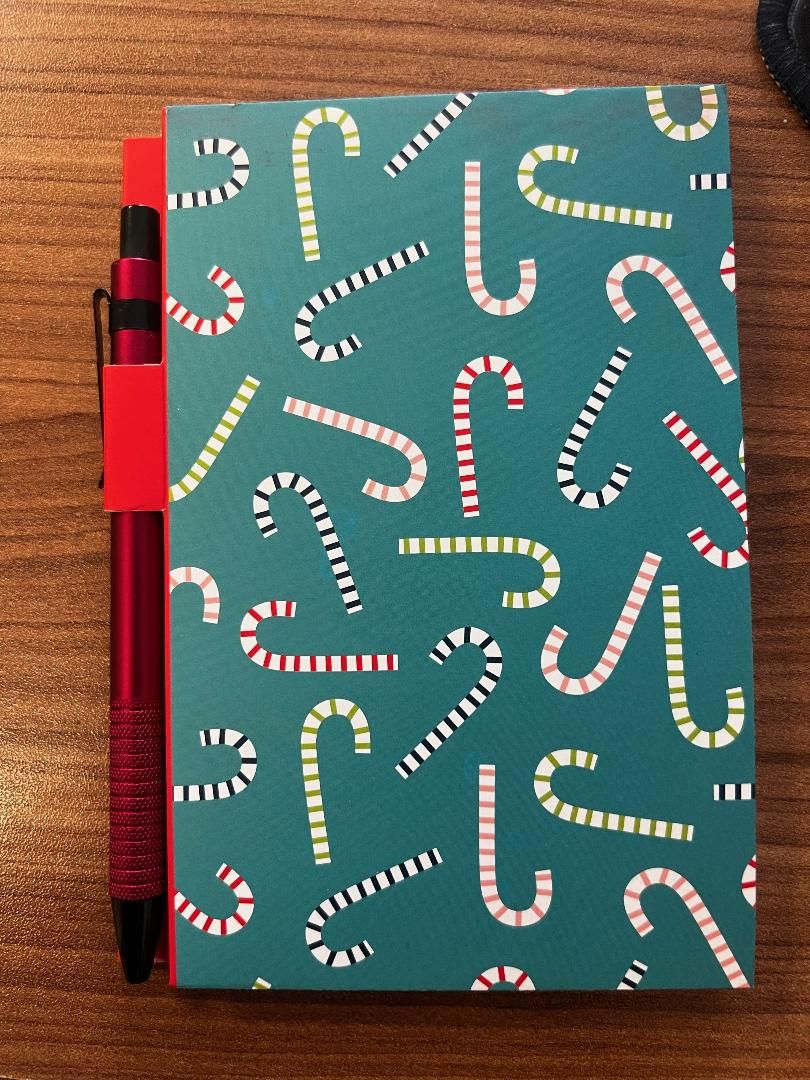 CARNET DE NOTE AVEC CRAYON NOEL(L-1 OVER)