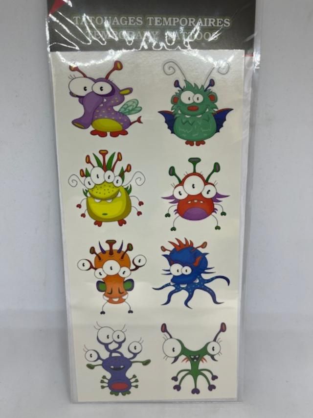 TATOUAGE TEMPORAIRE ALIEN RIGOLO