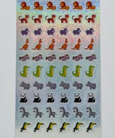 AUTOCOLLANTS ANIMAUX BRILLANTS 240 MCX