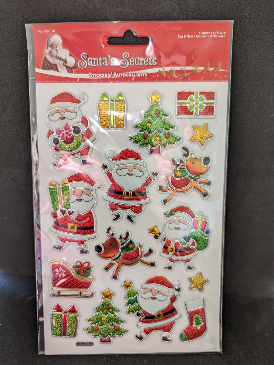 AUTOCOLLANTS NOEL PERE NOEL RENE ET BONHOMME(P)