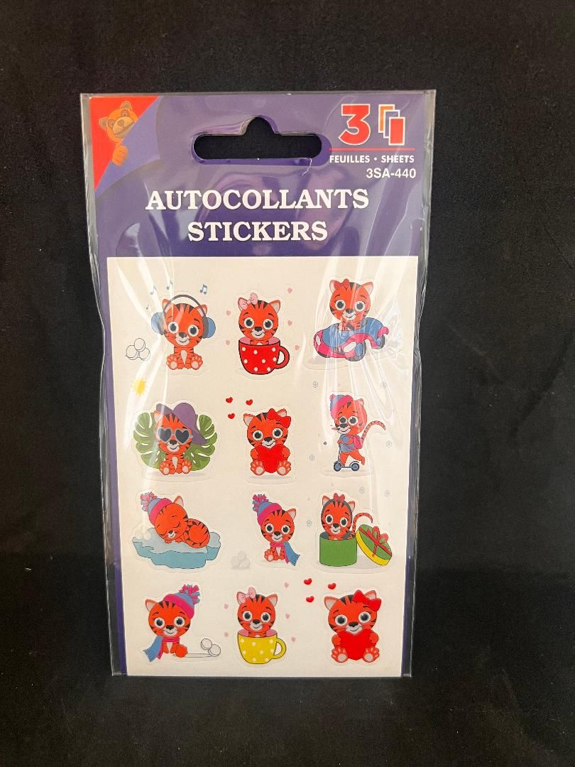 AUTOCOLLANTS TIGRE MIGNON