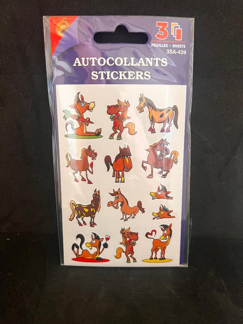 AUTOCOLLANTS CHEVAUX