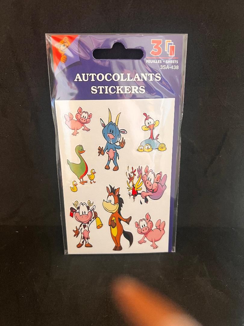 AUTOCOLLANTS ANUMAUX DE LA FERME