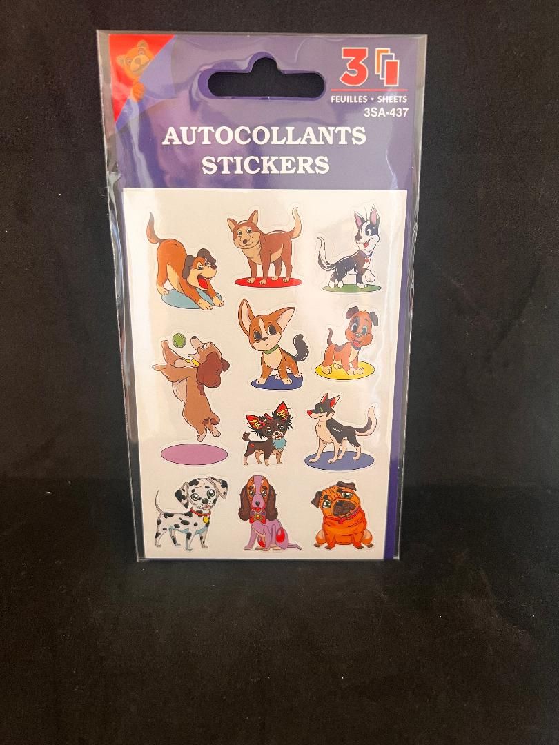 AUTOCOLLANTS CHIENS
