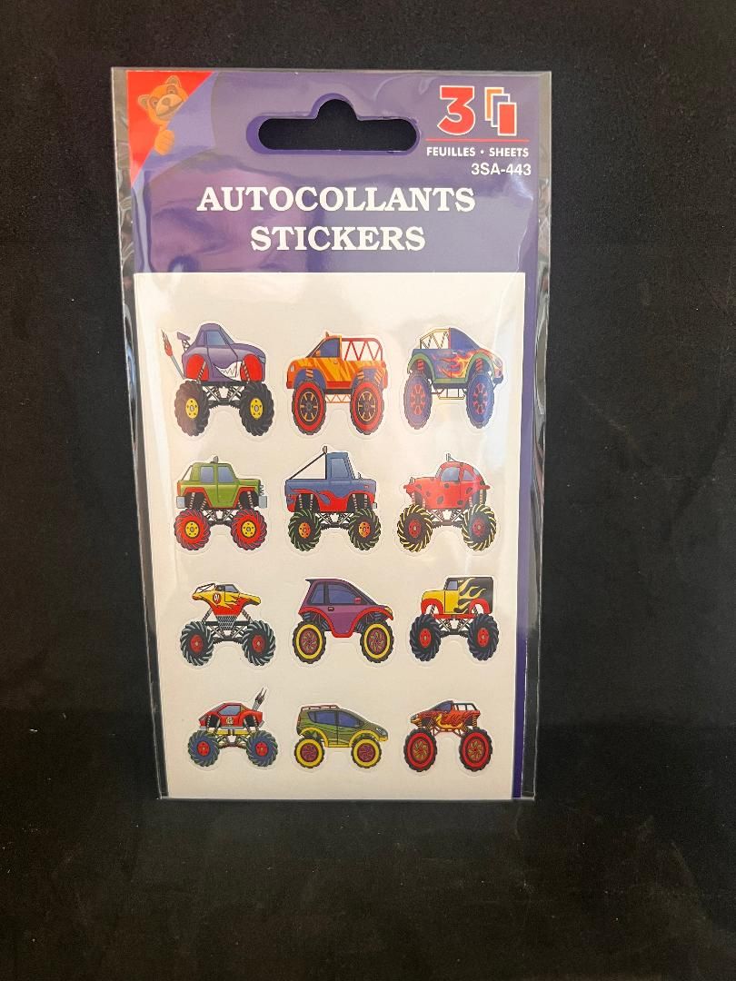 AUTOCOLLANTS CAMIONS MONSTRES