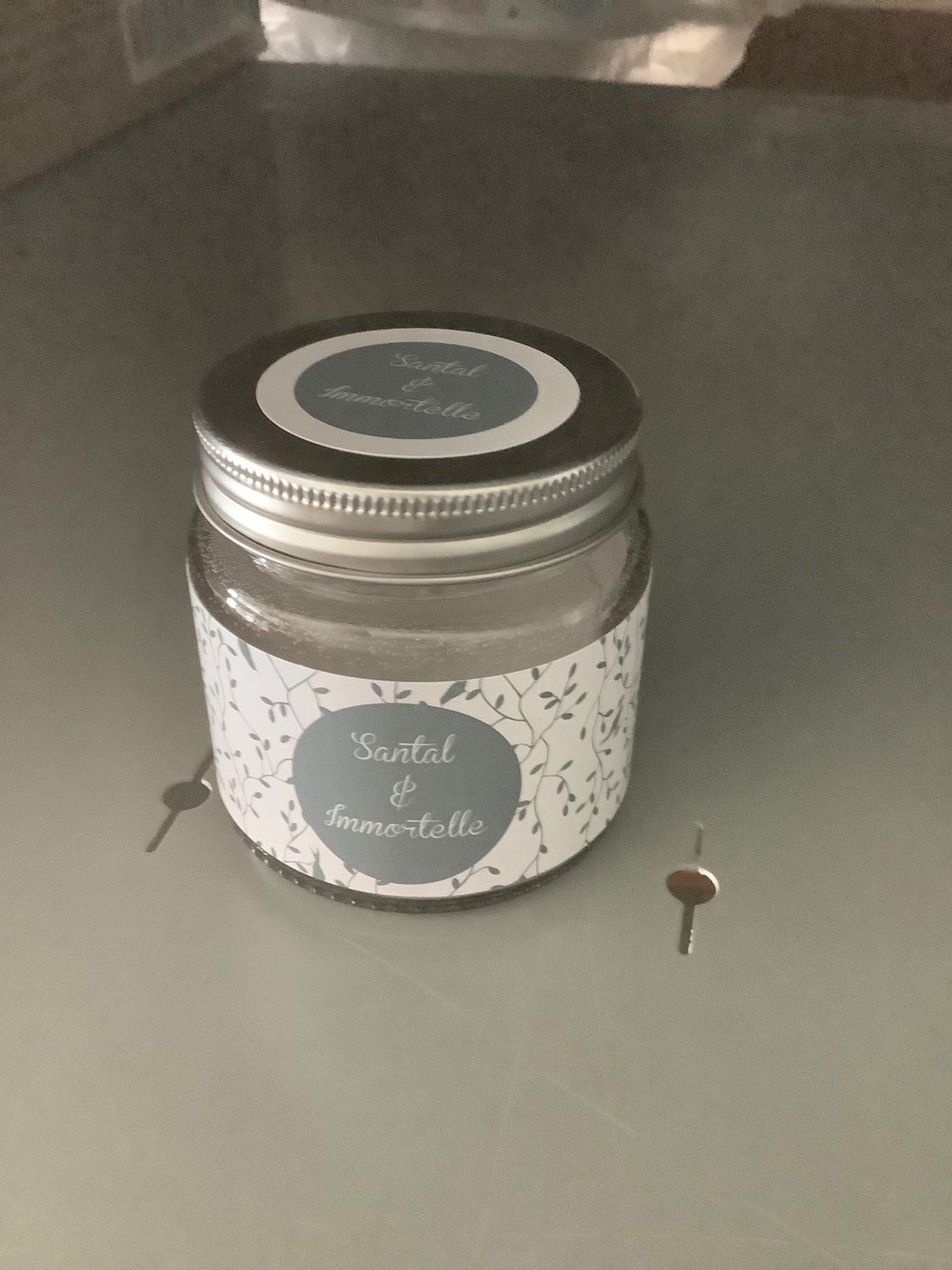 Bougie parfumé en verre Santal &amp; Immortelle 65 gr(RW)