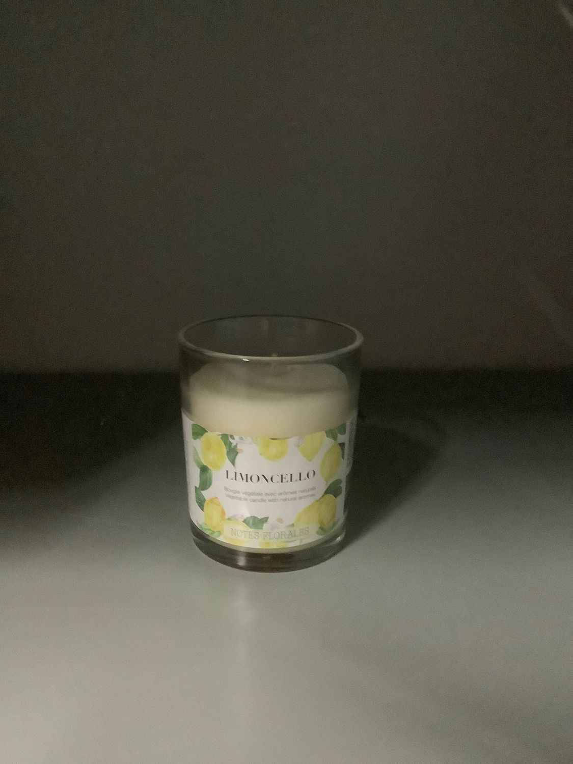 Bougie végétale avec arôme naturels  Limoncello(B5-1)