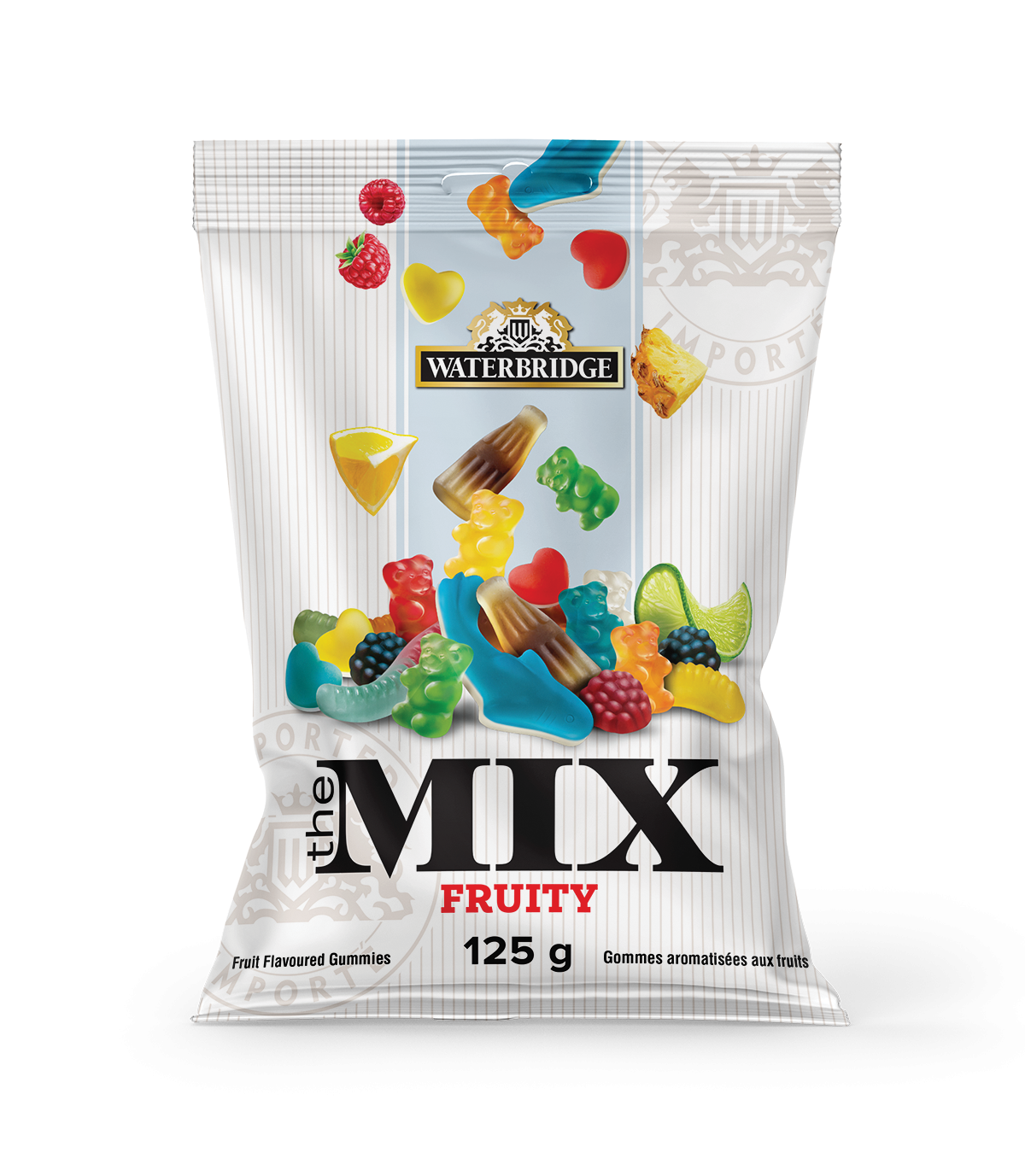 WATERBRIDGE MIX BONBONS FRUIT ASSORTIES 125GR (12)