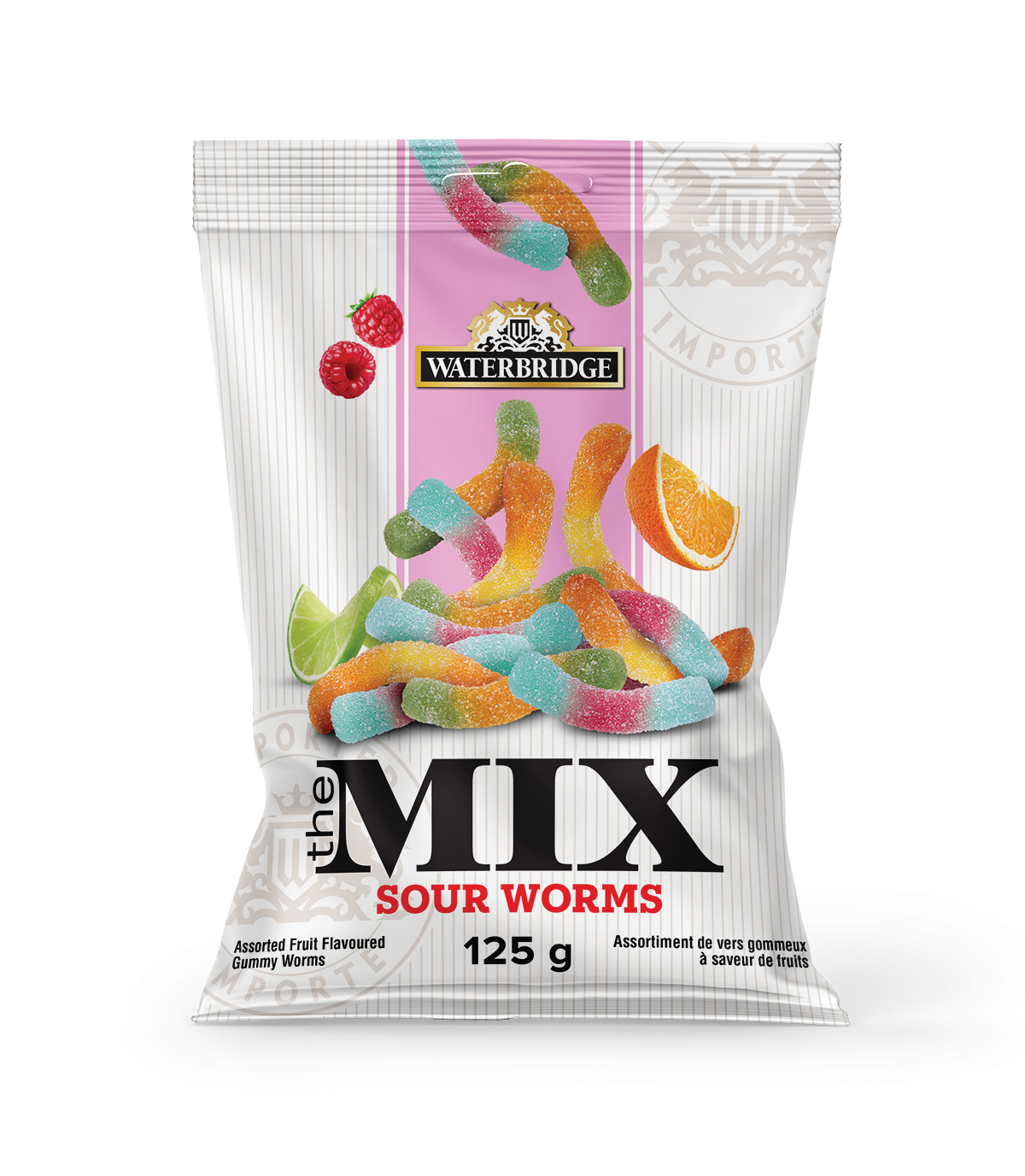 WATERBRIDGE BONBONS SURS EN FORME DE VERS 125GR