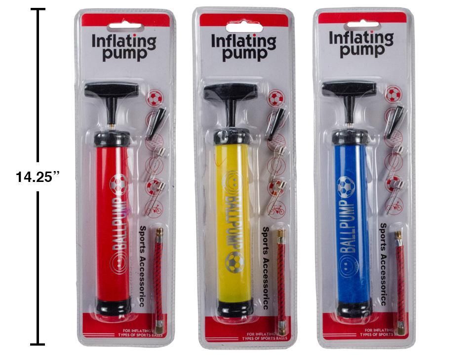 POMPE POUR VÉLOS 10PO 3 COUL AVEC ACCS(RW)