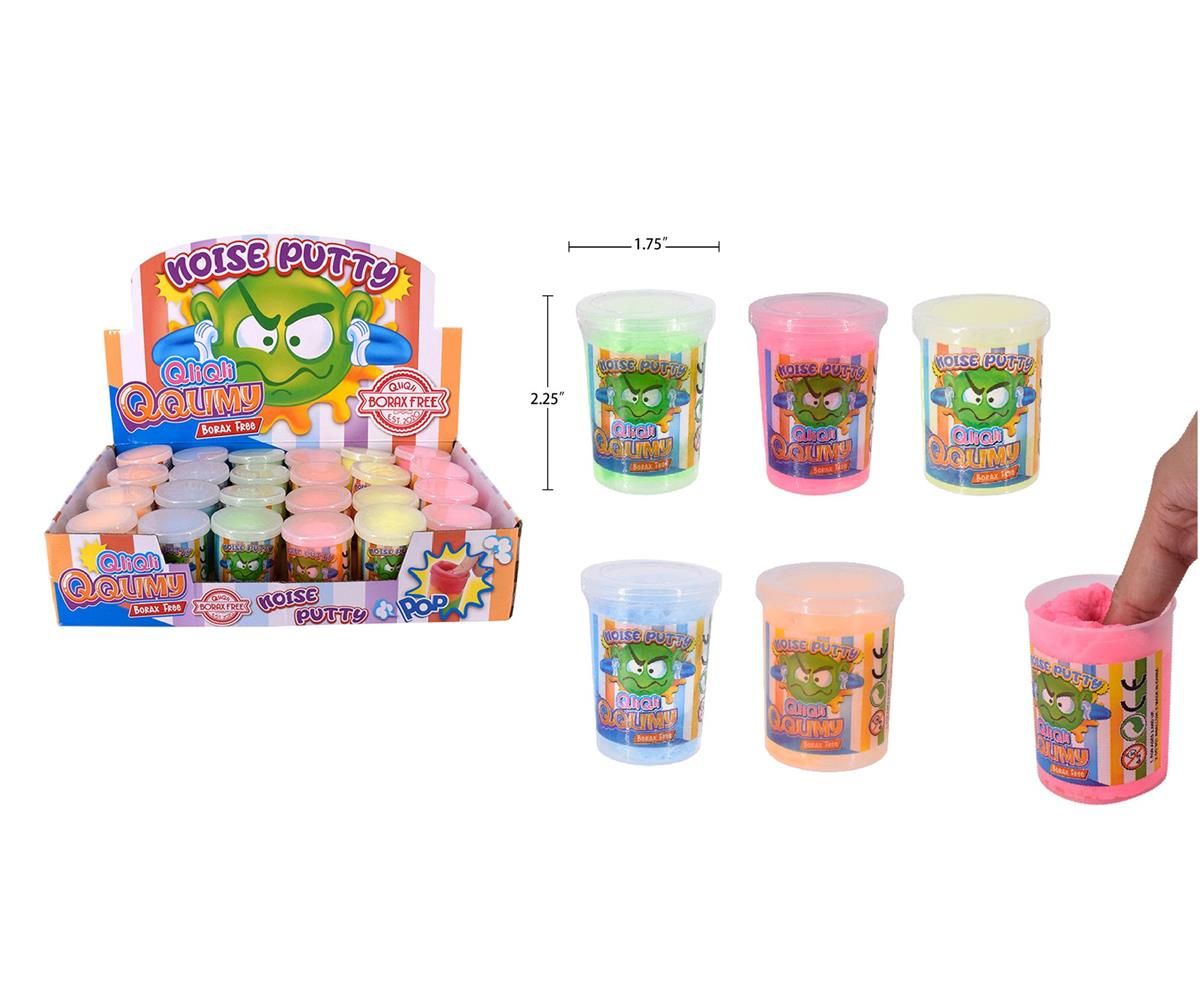 SLIME BRUYANTE 40G 6COUL (PRESENTOIR DE 24) (B8-2)