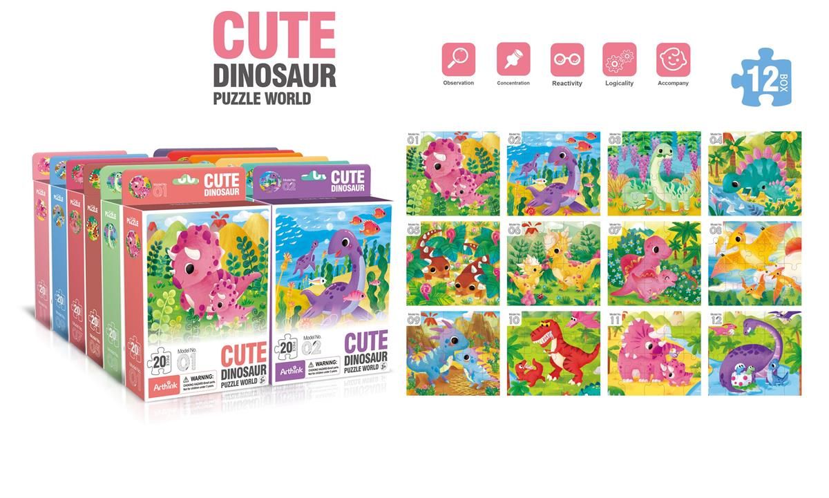CASSE-TÊTE 20 MCX DINOSAURE(B8-4)