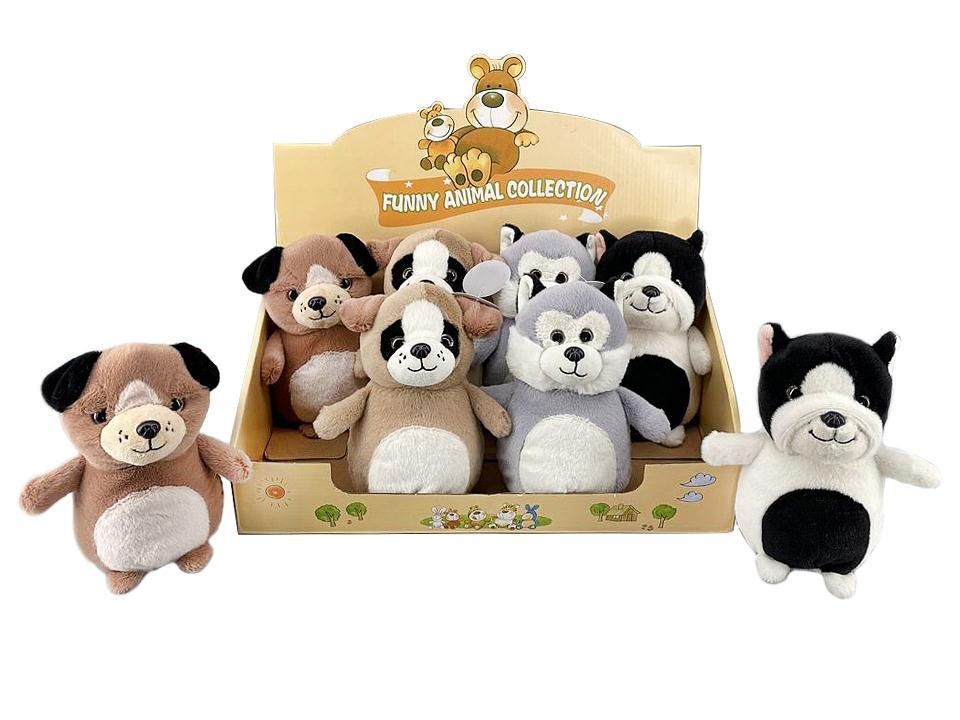 PELUCHE CHIEN 7PO EN PRÉS DE 8  4 ASST(B8-4)