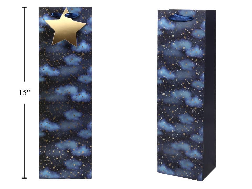 SAC CADEAU CIEL ETOILE A VIN 12x35 (C10-4)