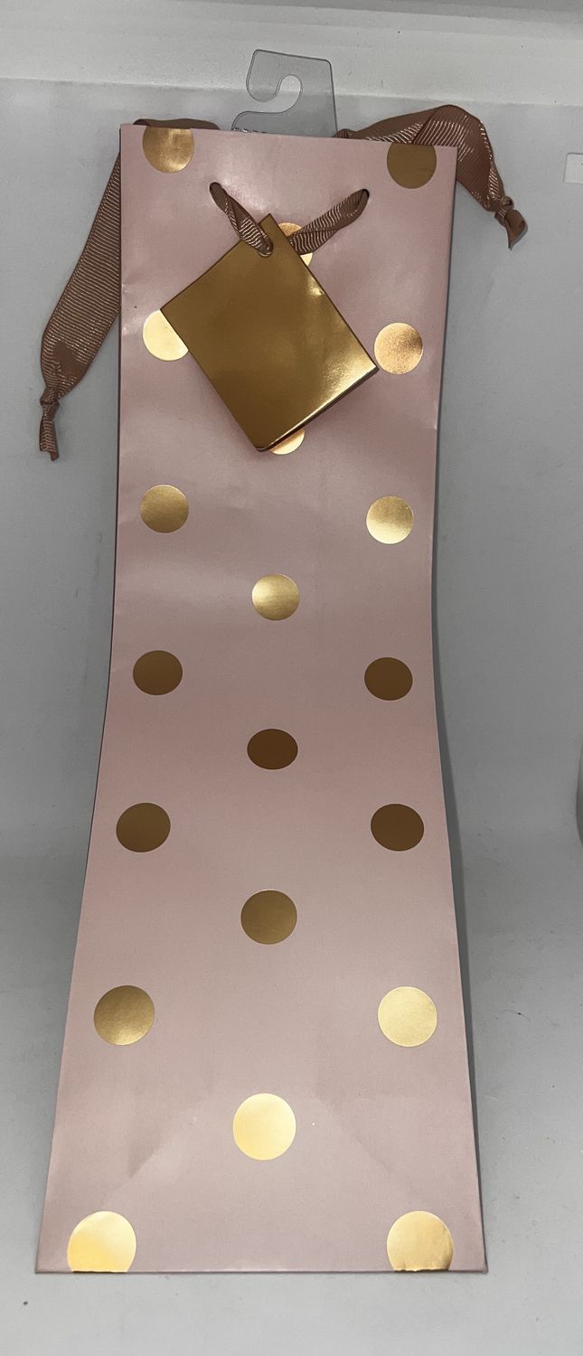 SAC CADEAU PICOT ROSE OR A VIN 12x35 (C9-2)