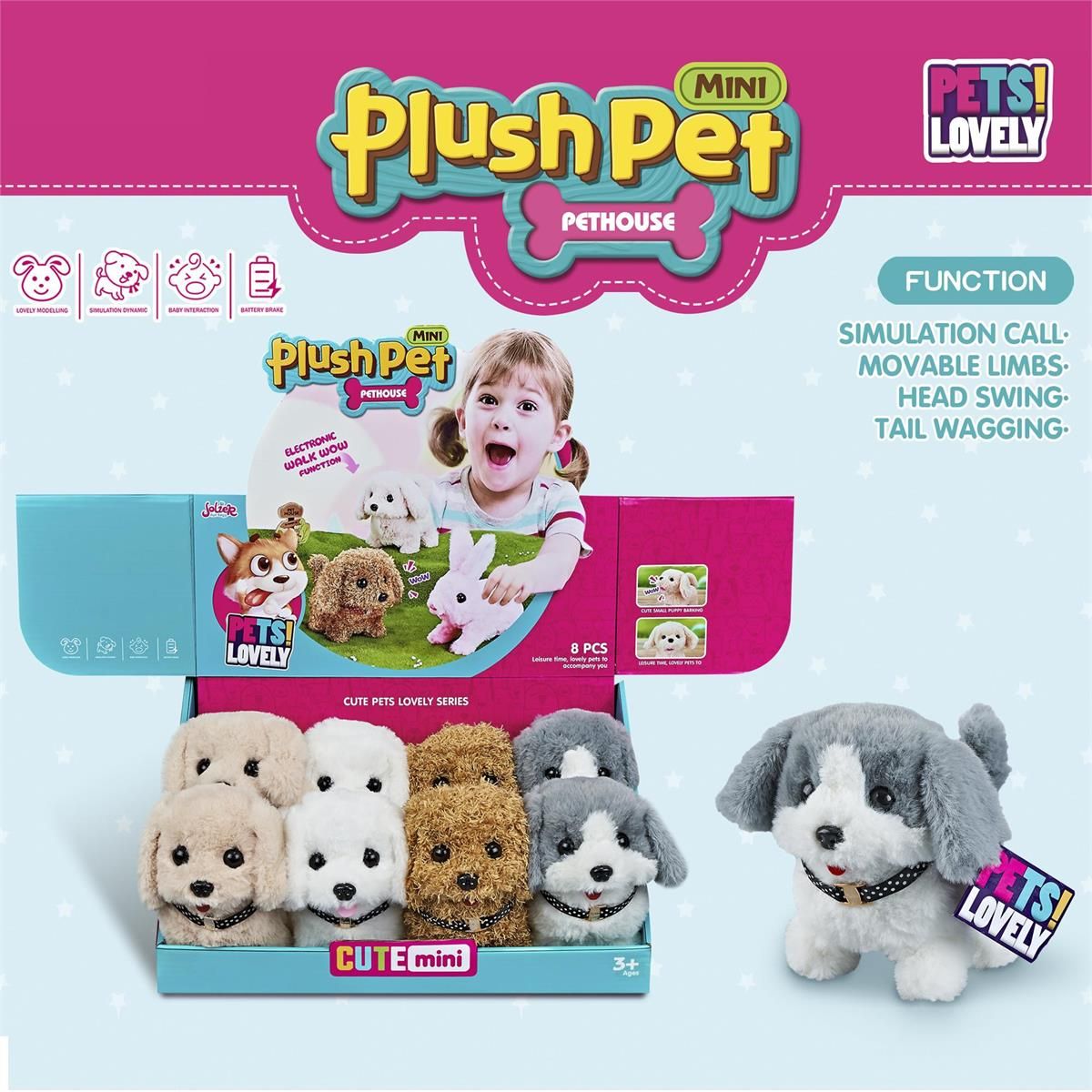 chien mini electronique pres 8 4 asst ( B9-5)